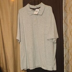 George Gray Polo Shirt Casual Knit Short Sleeve